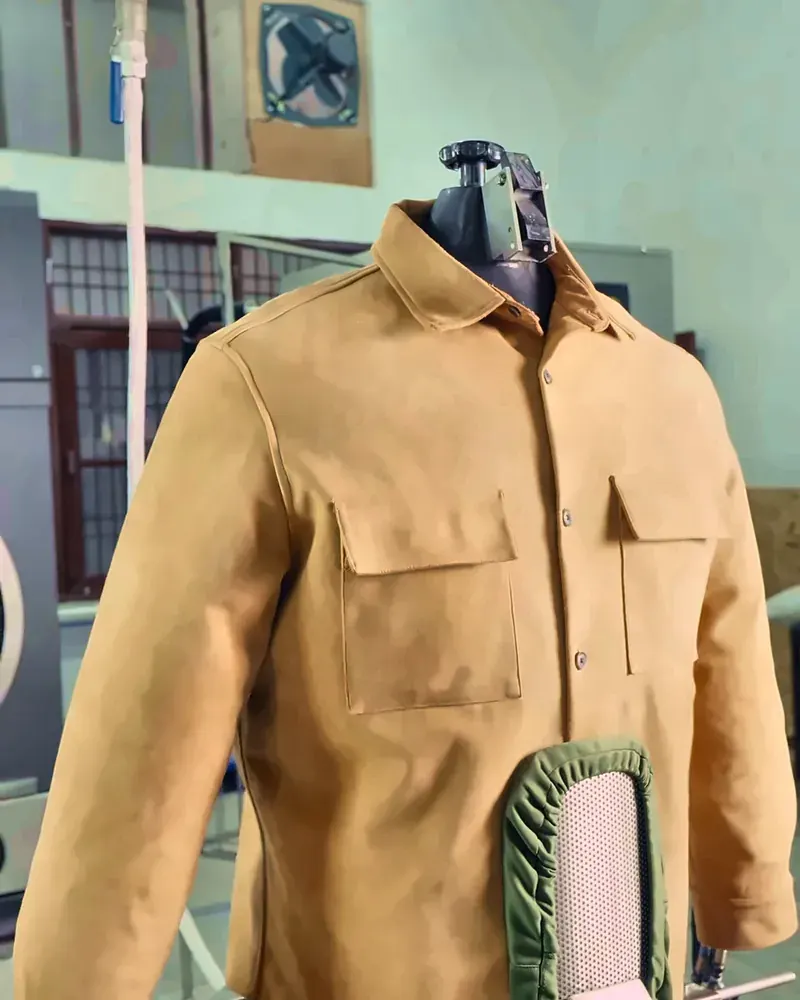 Jacket steam finishing