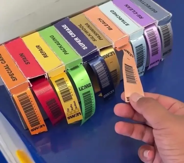Barcode tags for every garment